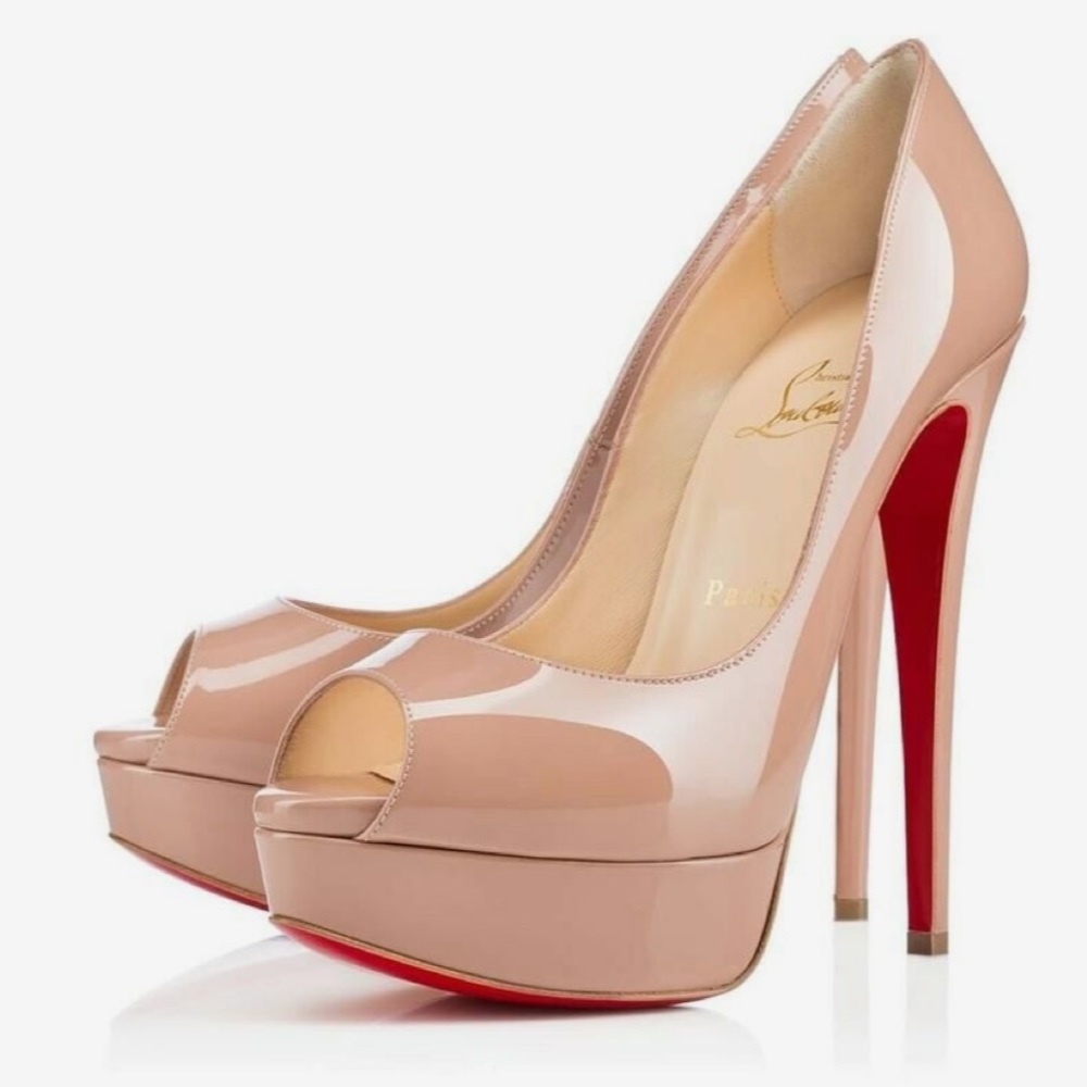 Christian Louboutin Lady Peep Nude 150mm heels
RETAIL 995